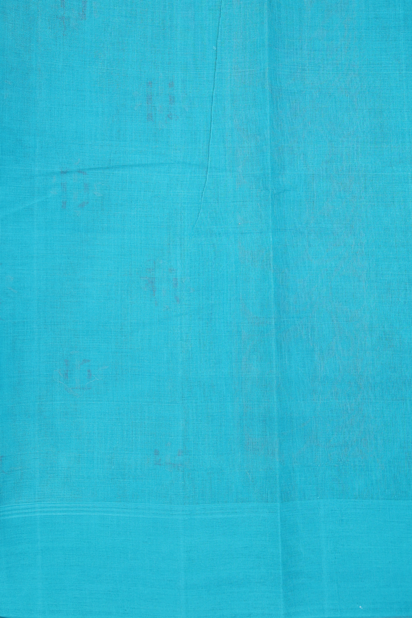 Kanchi Cotton Saree In Grey With Threadwork Buttas