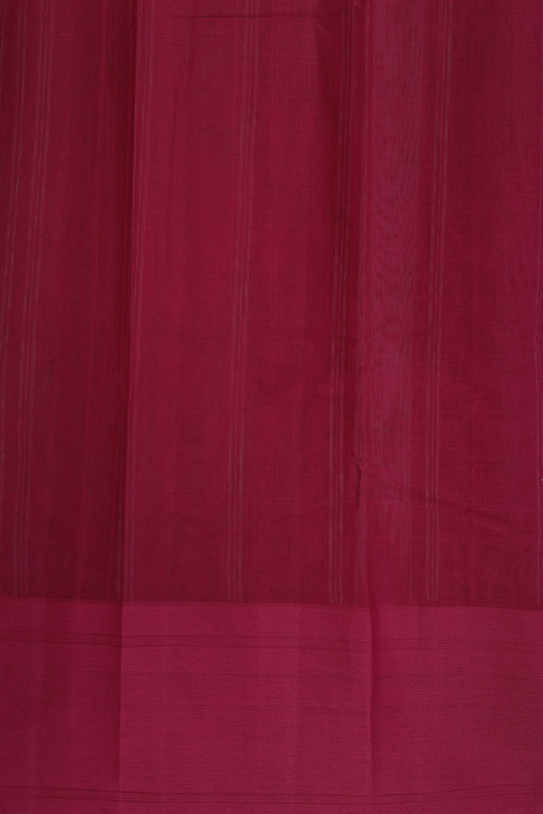 Kanchi Cotton Saree In Greyish Green With Contrast Border