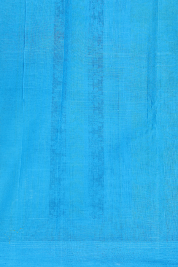 Kanchi Cotton Saree In Lime Green With Threadwork Buttas