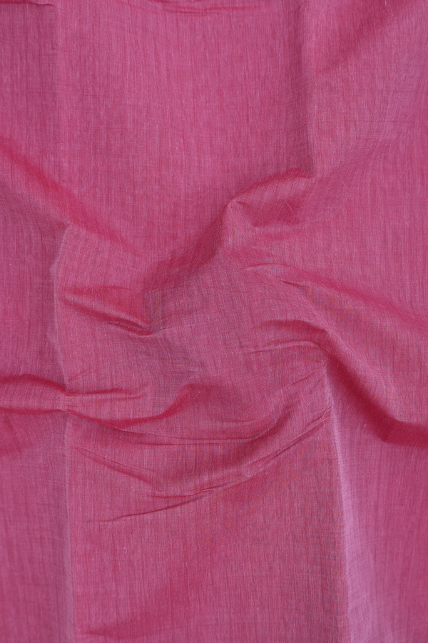 Kanchi Cotton Saree In Mulberry With Contrast Border