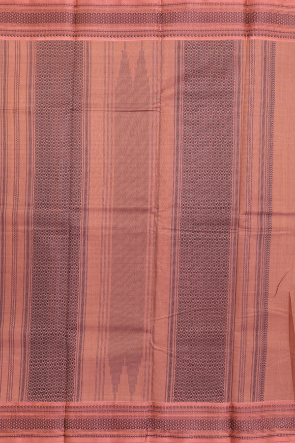 Kanchi Cotton Saree In Mulberry With Threadwork Buttas