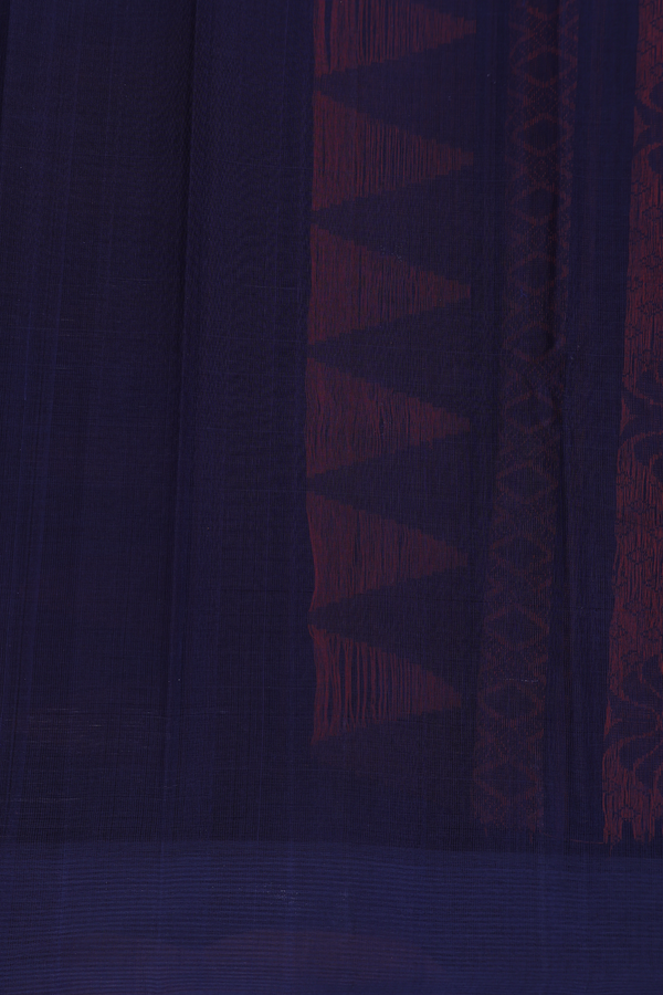 Kanchi Cotton Saree In Orange With Stripes Design