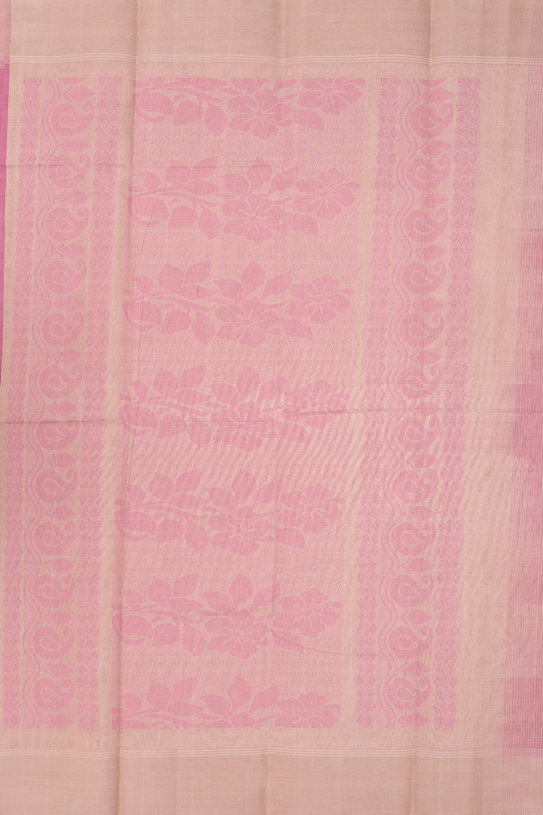 Kanchi Cotton Saree In Mulberry With Threadwork Buttis
