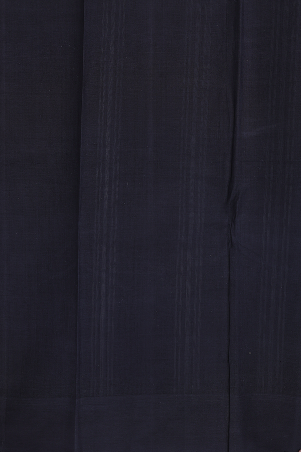 Kanchi Cotton Saree In Plain Sage Grey With Contrast Border