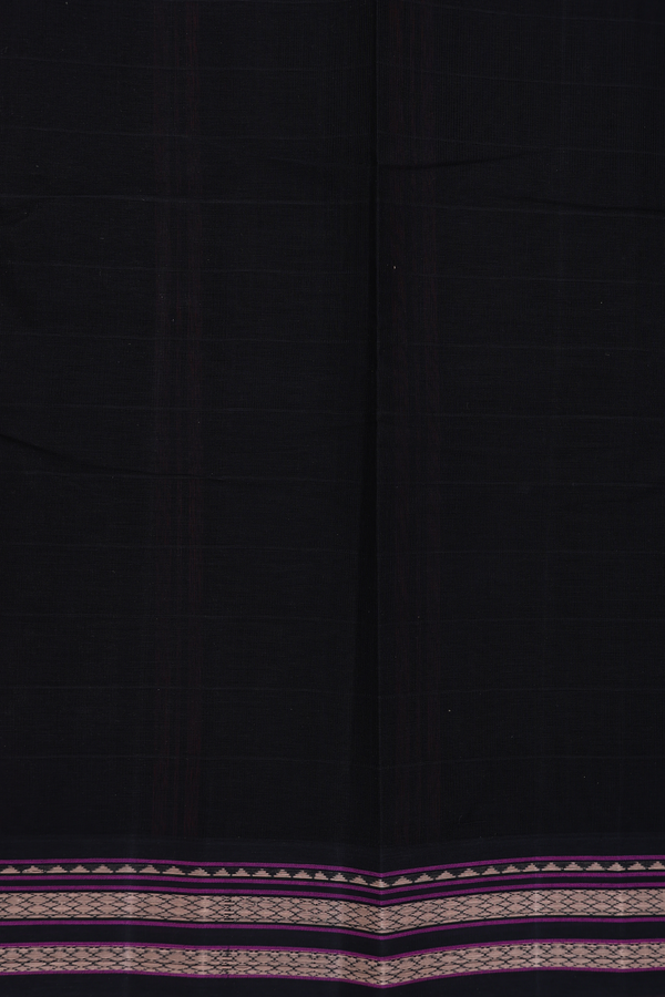 Kanchi Cotton Saree In Red With Threadwork Border