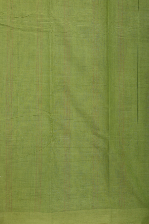 Kanchi Cotton Saree In Rose Red With Checks Design
