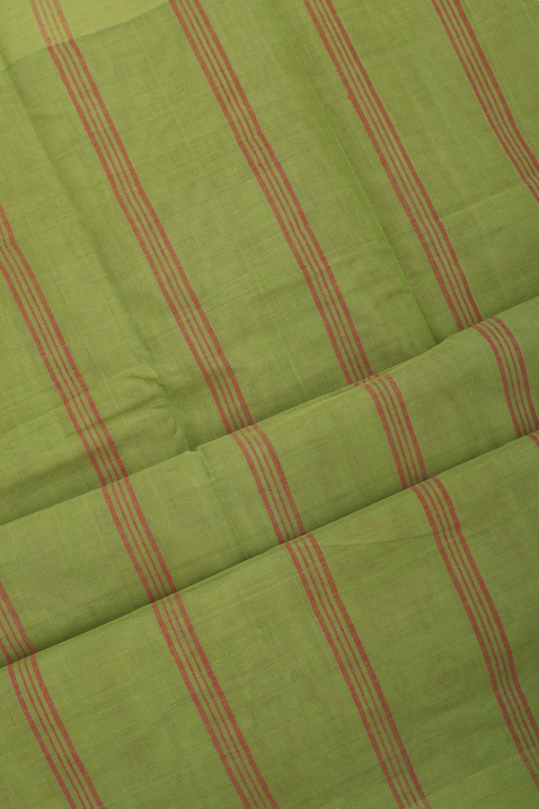 Kanchi Cotton Saree In Rose Red With Checks Design