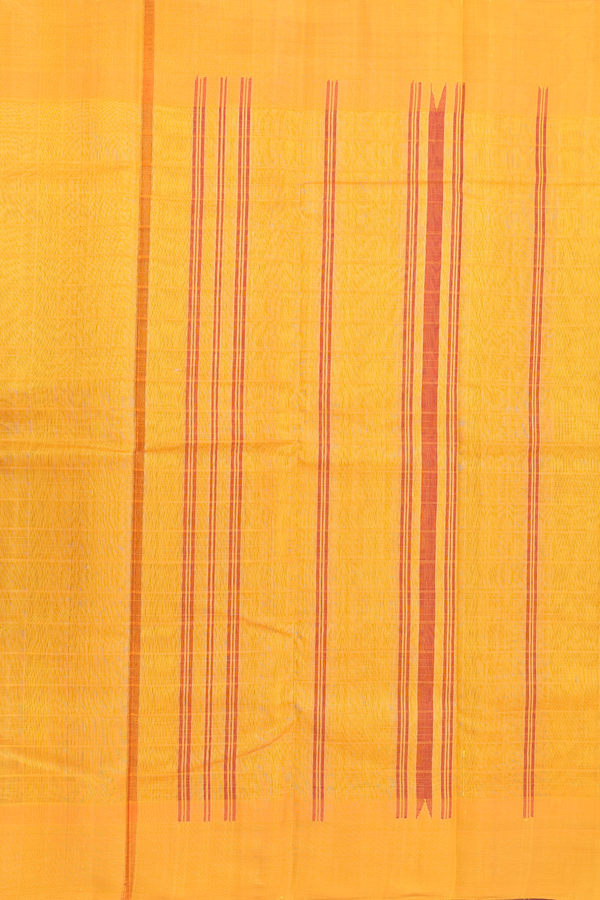 Kanchi Cotton Saree In Ruby Red With Checks Design