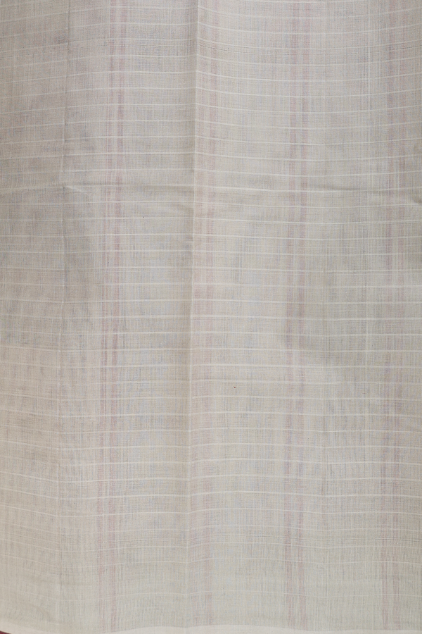 Kanchi Cotton Saree In Rust Red With Contrast Border