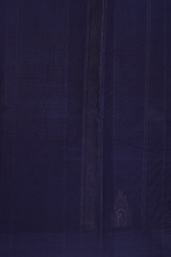 Kanchi Cotton Saree In Tan Brown With Threadwork Border