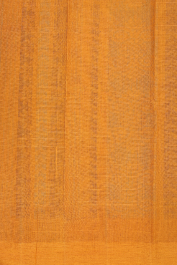 Kanchi Cotton Saree In Turkish Blue With Threadwork Buttas