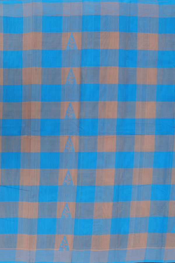 Kanchi Cotton Saree In Yellow With Checks Design