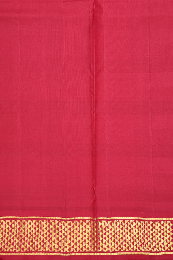 Kanchipuram Nine Yards Silk Saree In Multicolor With Checks