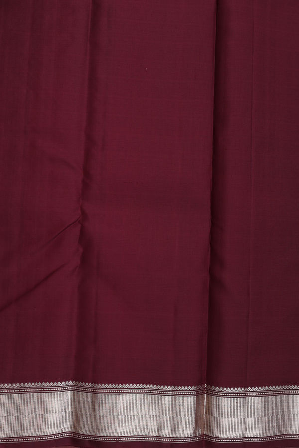 Kanchipuram Silk Saree In Brown With Iruthalai Pakshi Buttas