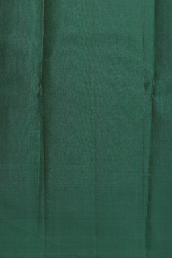 Kanchipuram Silk In Greenish Grey With Iruthalai Pakshi Buttas