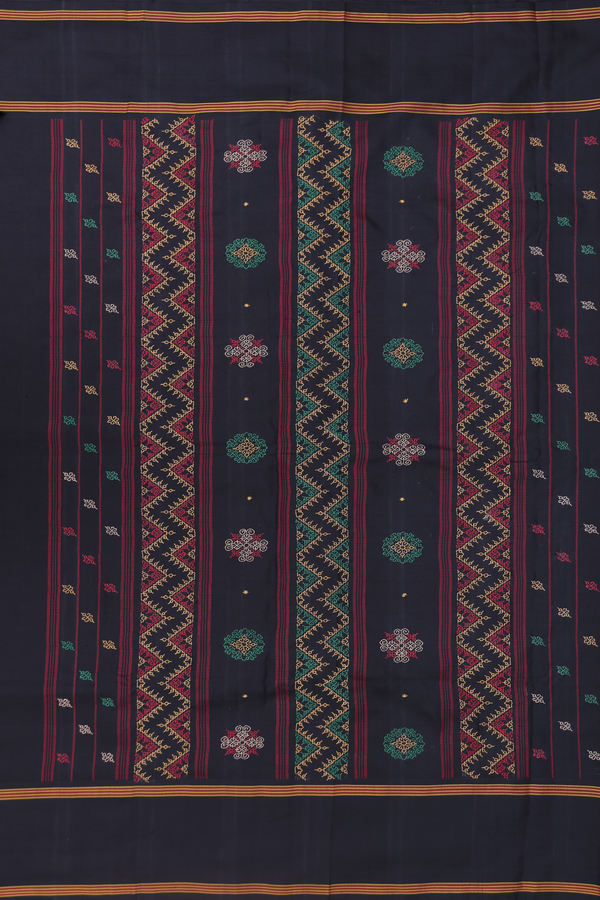 Kanchipuram Silk In Multicolor With Checks Design