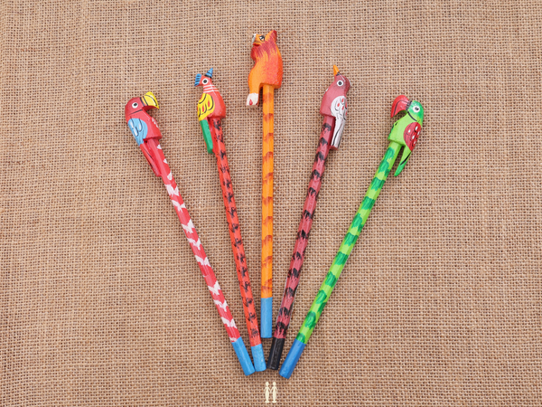 Wooden Pencil Set Of 5 For Kids