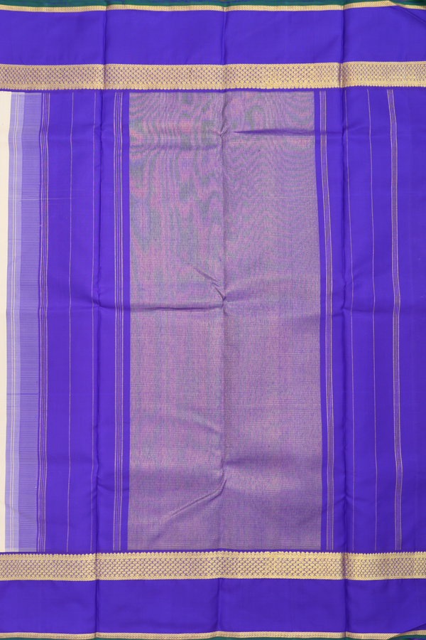 Kanchipuram Silk Saree In Beige With Korvai Border