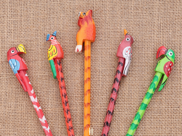 Wooden Pencil Set Of 5 For Kids