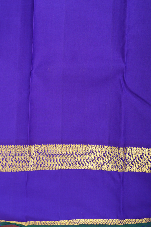 Kanchipuram Silk Saree In Beige With Korvai Border