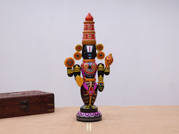 Wooden Handicraft Lord Balaji For Showpiece