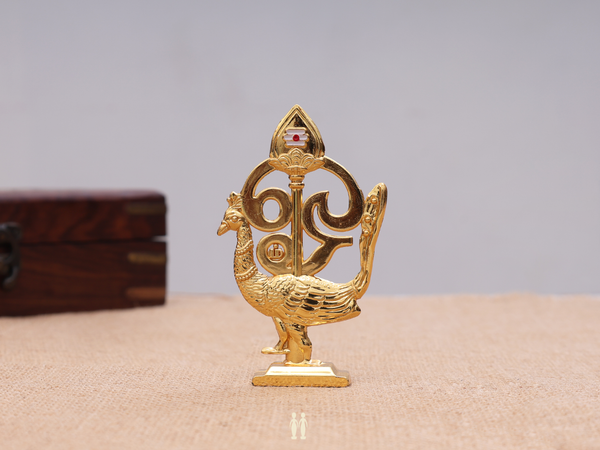 Set Of 2 Lord Murugan Vel For Pooja Set