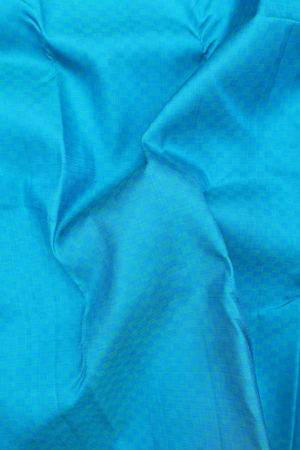 Kanchipuram Silk Saree Blue And Green With Paai Madippu Kattai