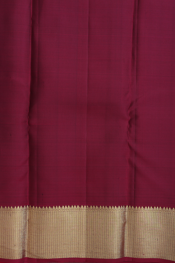 Kanchipuram Silk Saree In Blue With Brocade Design