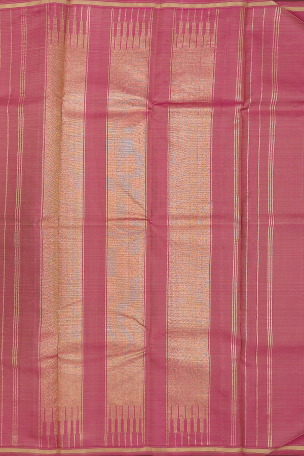 Kanchipuram Silk Saree Brown With Paai Madippu Kattai Design