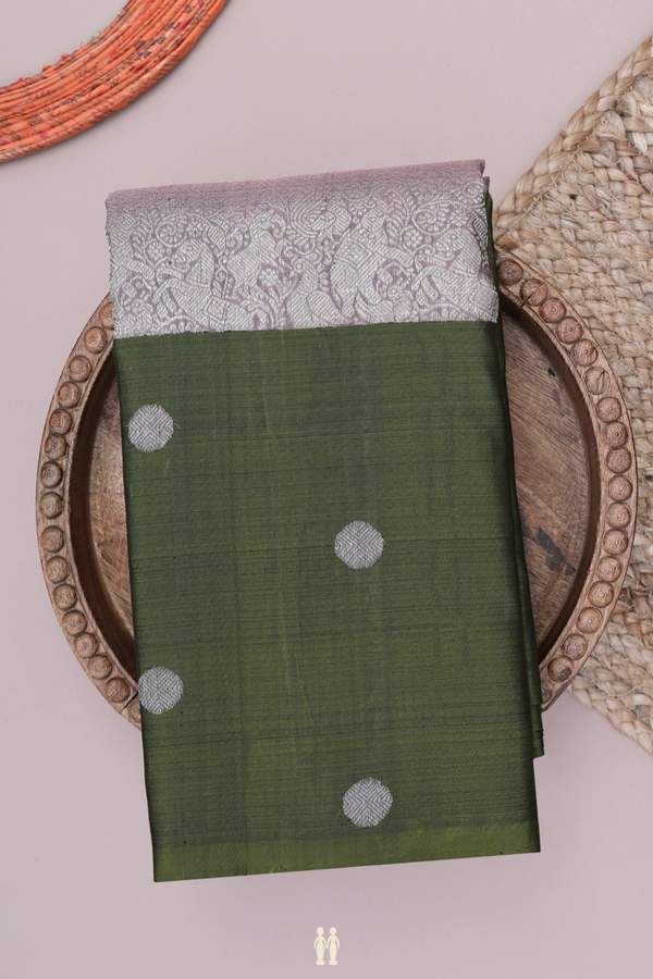Kanchipuram Silk Saree Cocoa Brown With Vanasingaram Design