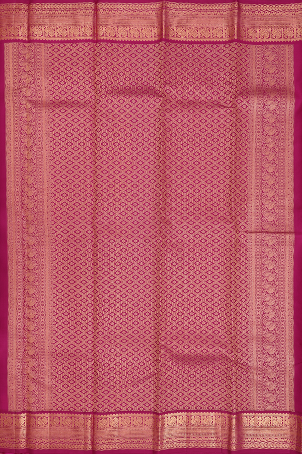 Kanchipuram Silk Saree Dual Tone With Iruthalai Pakshi Buttas
