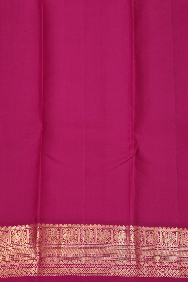 Kanchipuram Silk Saree Dual Tone With Iruthalai Pakshi Buttas
