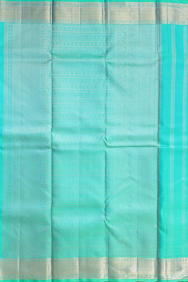 Kanchipuram Silk Saree Dual Tone With Zari Buttas