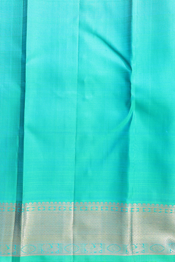 Kanchipuram Silk Saree Dual Tone With Zari Buttas