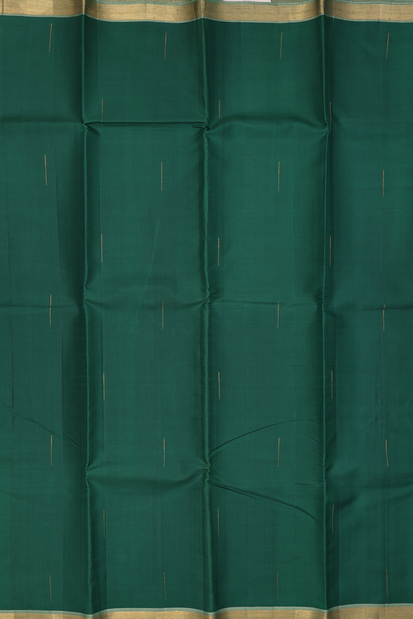 Kanchipuram Silk Saree Emerald Green With Malli Moggu Buttas