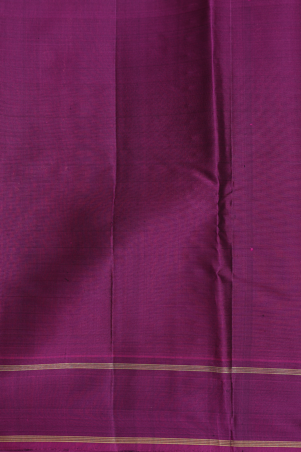 Kanchipuram Silk Saree Forest Green With Checks Along Buttas