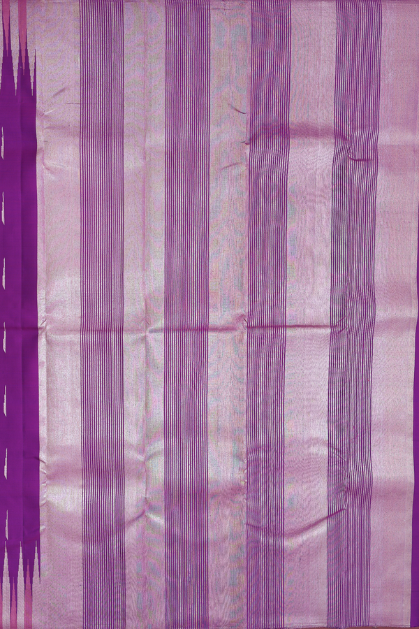 Kanchipuram Silk Saree Grape Purple With Malli Moggu Buttas