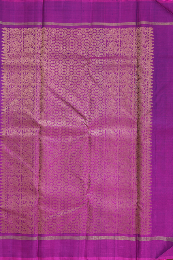 Kanchipuram Silk Saree Green And Blue With Jacquard Pattern