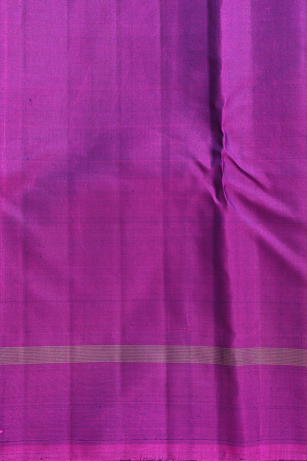 Kanchipuram Silk Saree Green And Blue With Jacquard Pattern