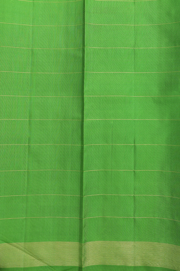 Kanchipuram Silk Saree Green And Dual Tone With Checks  Design