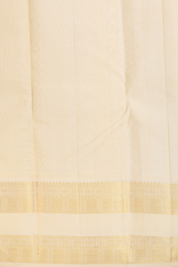 Kanchipuram Silk Saree Green With Paisley Buttas