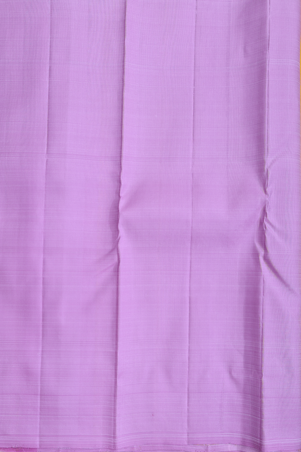 Kanchipuram Silk Saree Honey Yellow Along Checks With Motifs