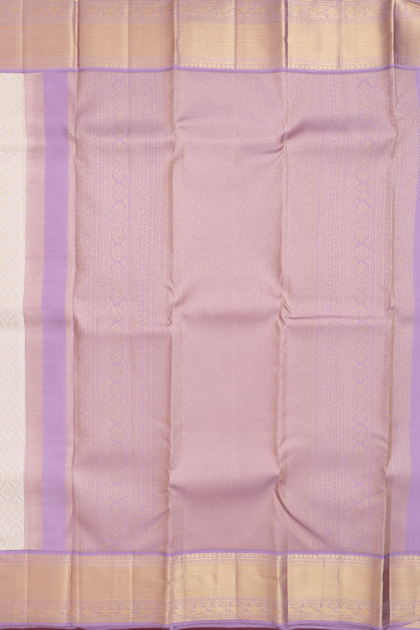 Kanchipuram Silk Saree In Beige With Brocade Design