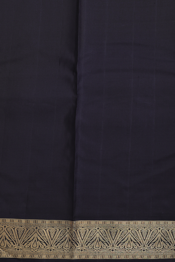 Kanchipuram Silk Saree In Beige With Elephant Motifs