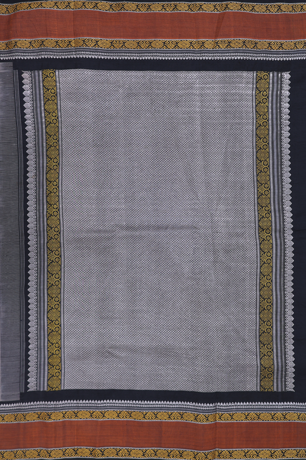 Kanchipuram Silk Saree In Beige With Hand Painted Design