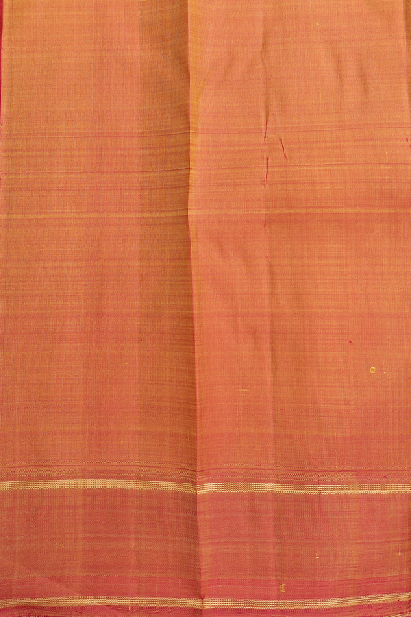 Kanchipuram Silk Saree In Beige With Jacquard Pattern