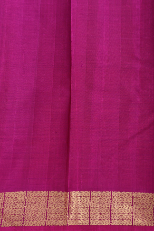 Kanchipuram Silk Saree In Berry Purple With Brocade Design