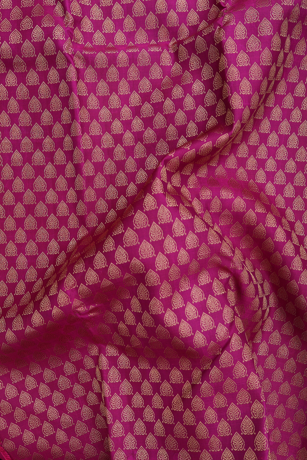 Kanchipuram Silk Saree In Berry Purple With Brocade Design