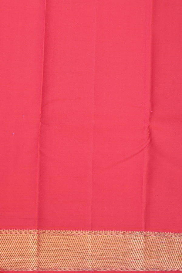 Kanchipuram Silk Saree In Berry Purple With Peacock Buttas