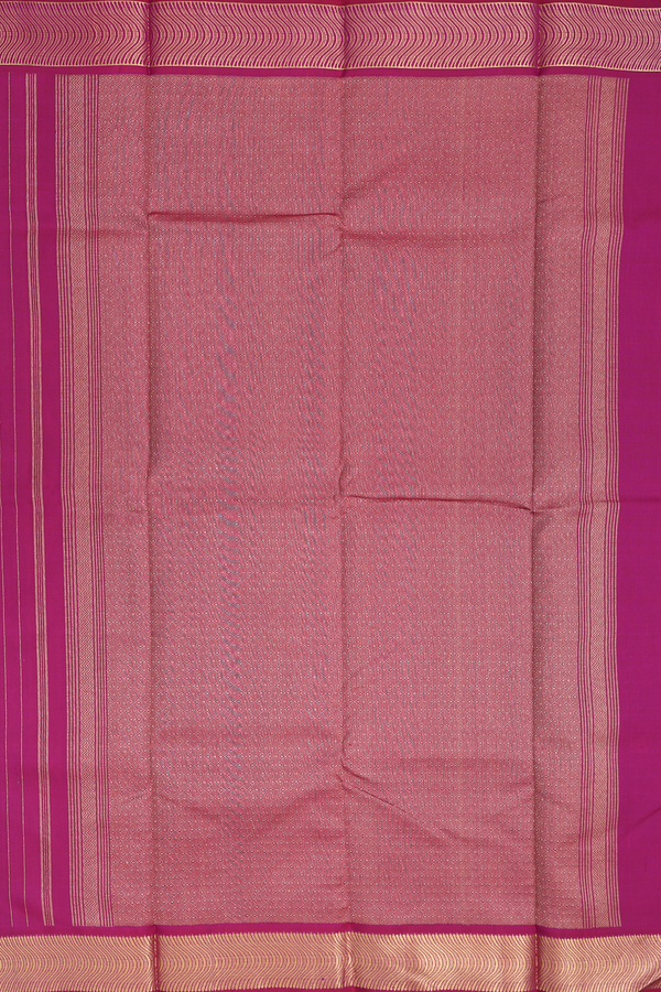 Kanchipuram Silk Saree In Berry Purple With Zari Buttas